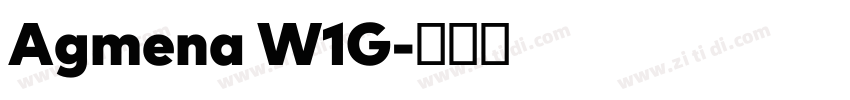 Agmena W1G字体转换